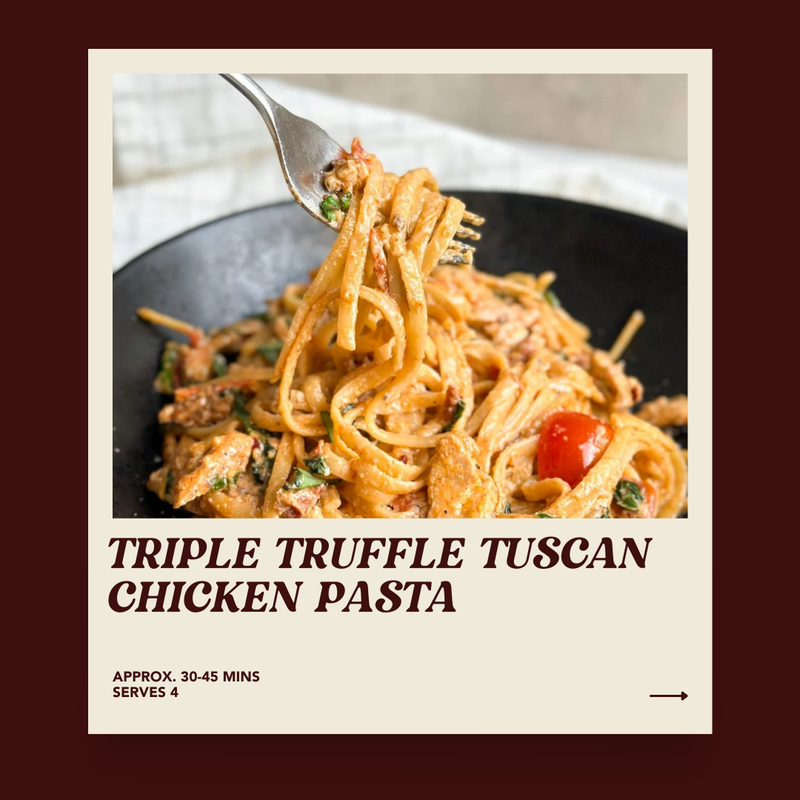 Triple Truffle Tuscan Chicken Pasta